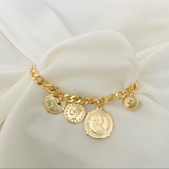 Coin Charm Bracelet - Picture 2 of 10